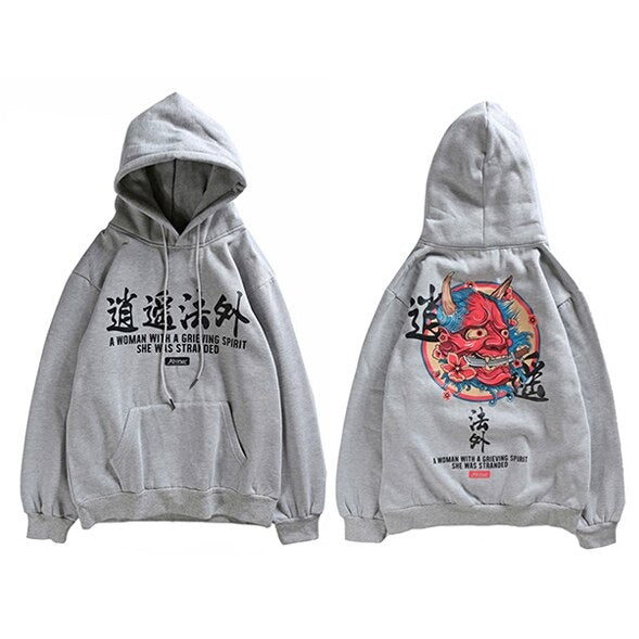 Ghost Chinese Character Hoodie