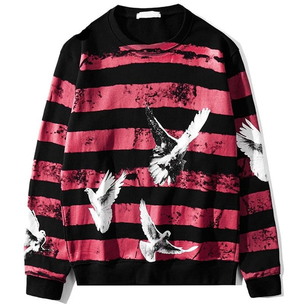 Birds Print Sweatshirt