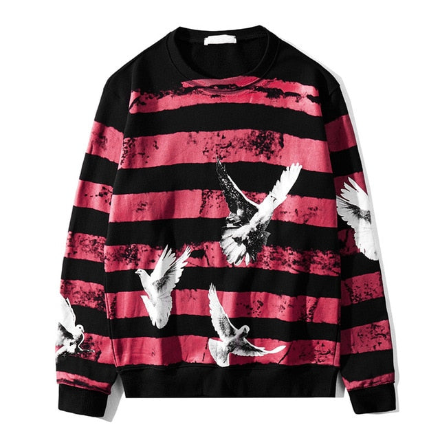 Birds Print Sweatshirt