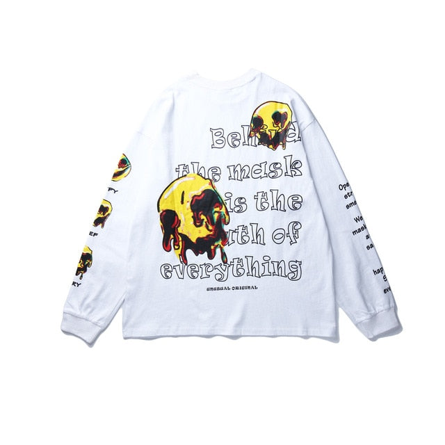 Skull Print Sweatshirt