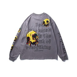 Skull Print Sweatshirt