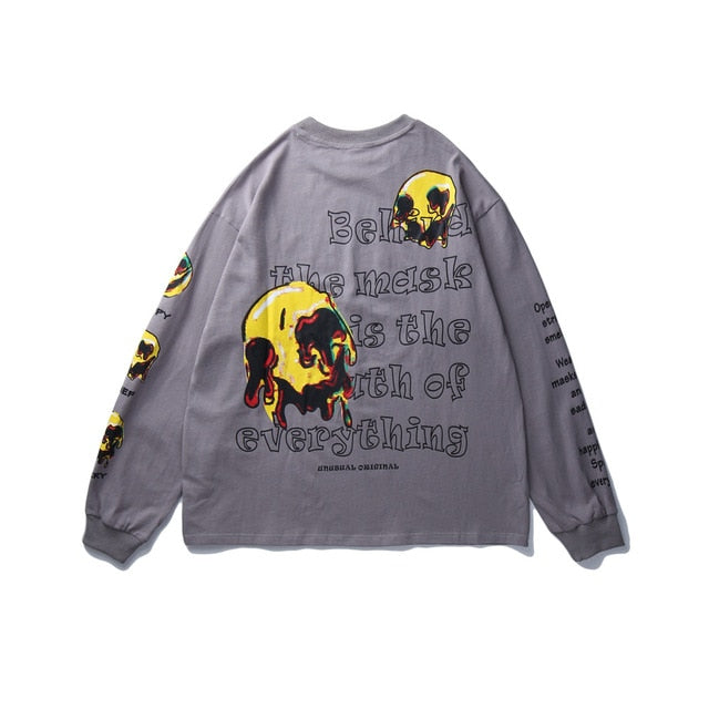 Skull Print Sweatshirt