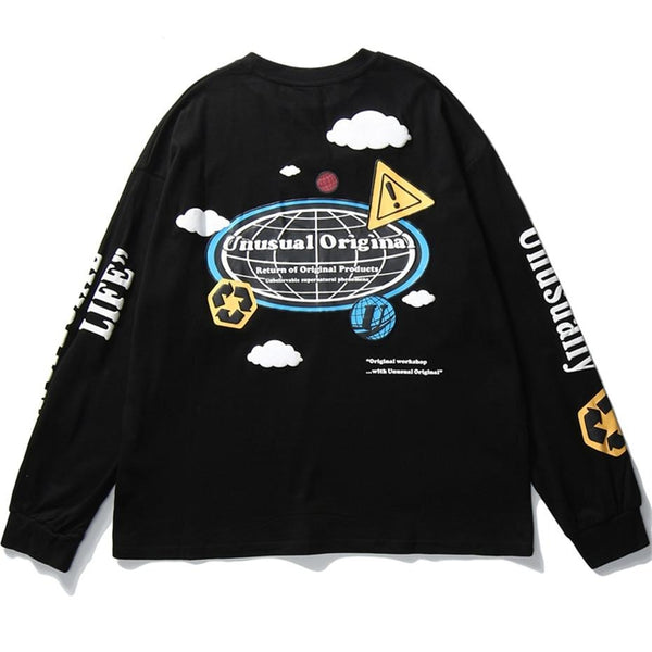 World Print Sweatshirt