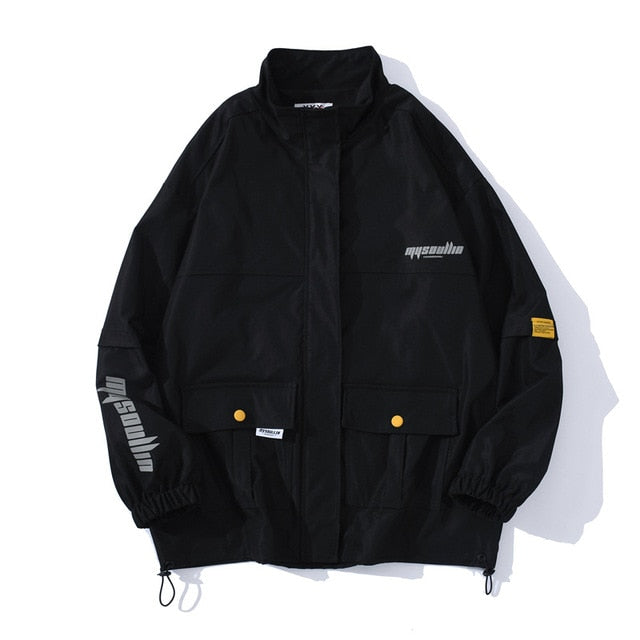 Multi-pocket Windbreaker Jacket