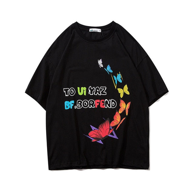 Butterfly Print T-shirt